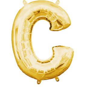 Anagram Small-Size Air Letter C Gold Balloon