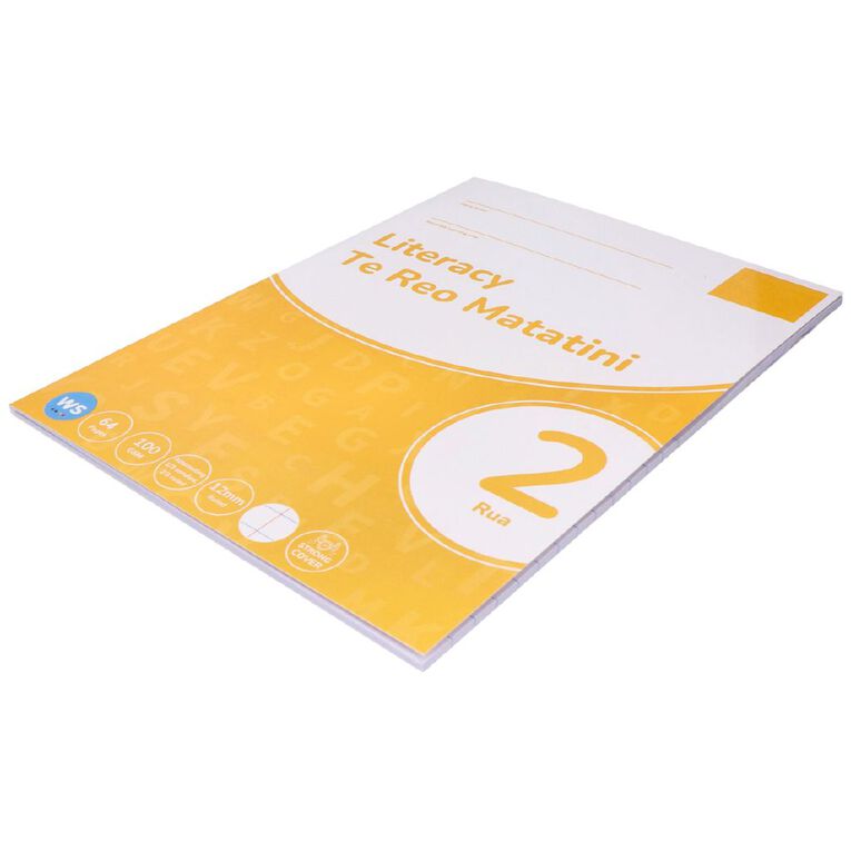 WS Literacy 2 Rua 12mm Ruled 32 Leaf Yellow