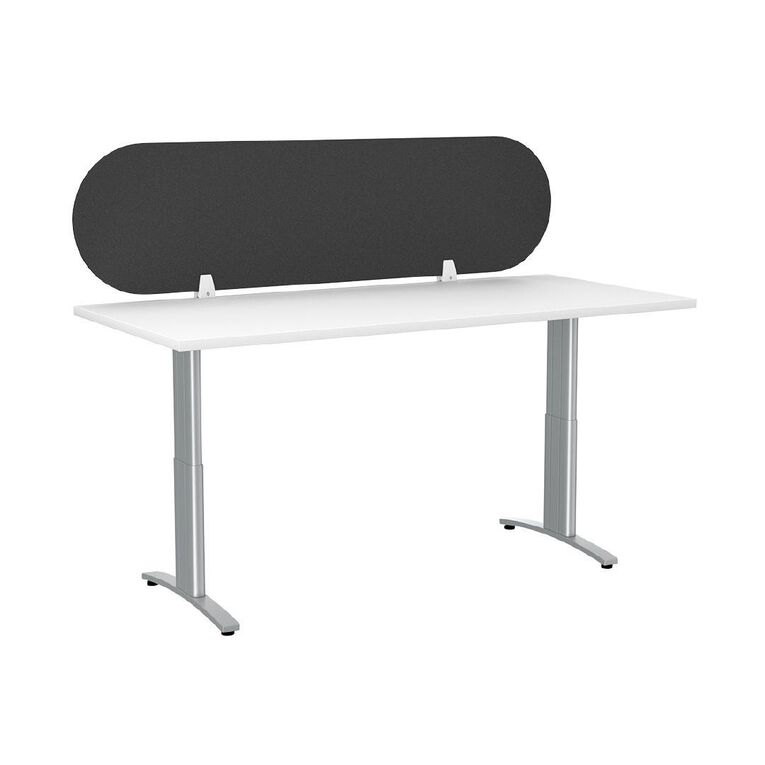 Boyd Visuals Desk Screen Arc Dark Grey 400mm x 1500mm