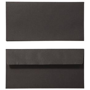 Create With DL Envelope Black 25 Pack
