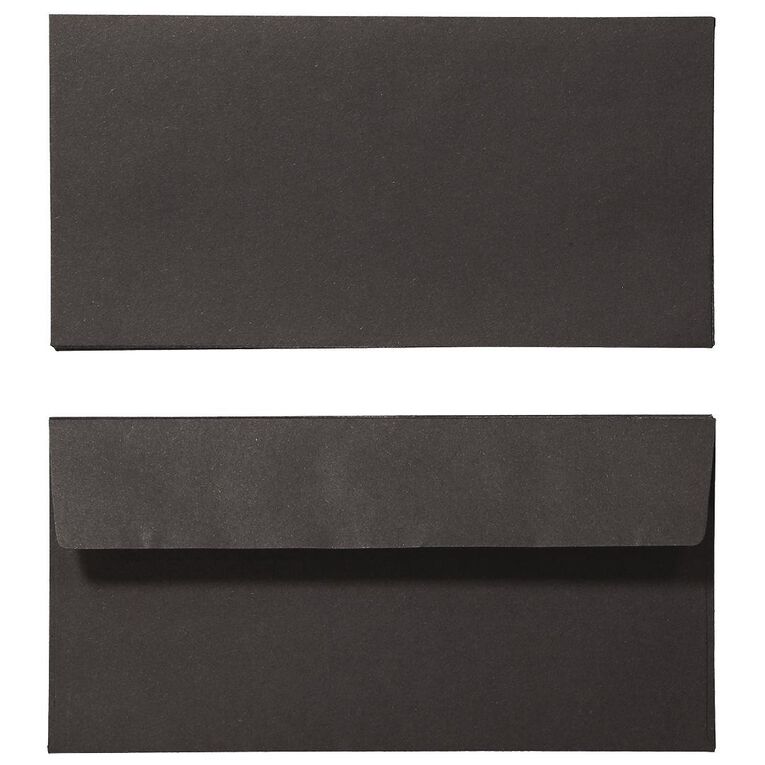 Create With DL Envelope Black 25 Pack