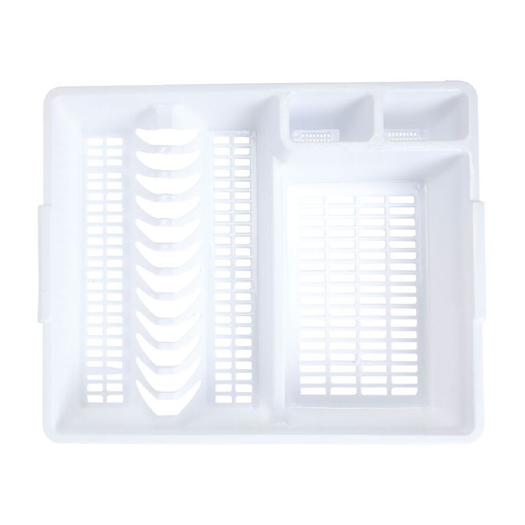 Living & Co Plastic Dish Drainer White One Size