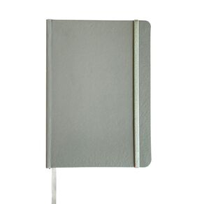 WS Notebooks PU Cover 100GSM 160 Pages Grey A5