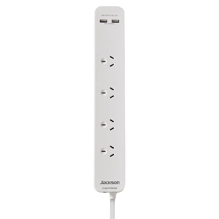 Jackson Fast Charge USB Powerboard - 4 Outlet