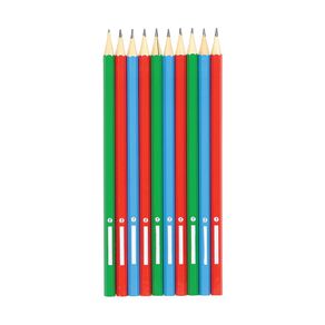 WS Name Plate HB Pencil Assorted 10 Pack