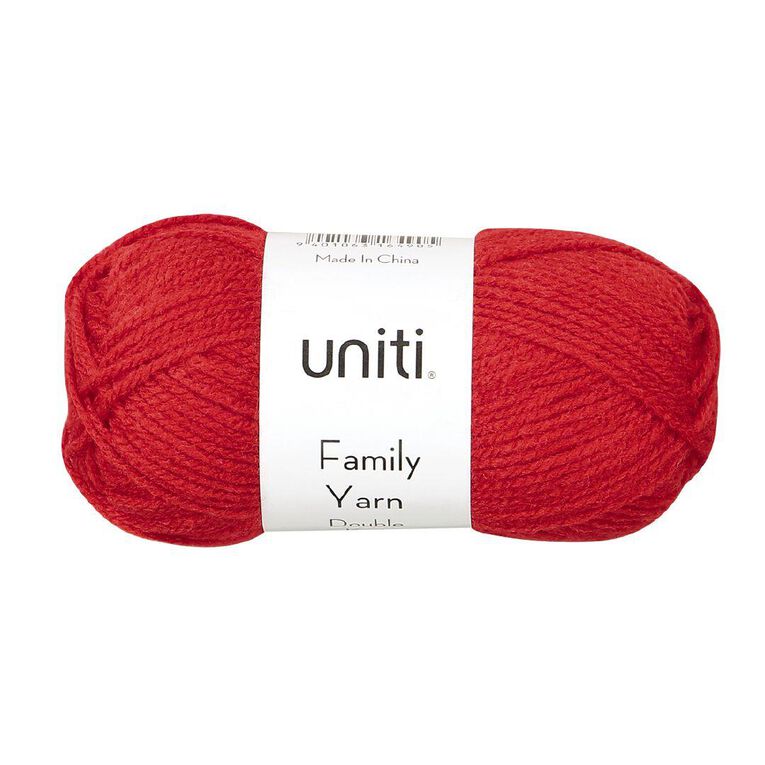 Uniti Double Knit Family Yarn Red Mid 50g