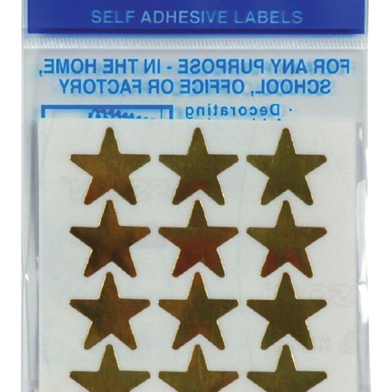 Quik Stik Labels Stars Large