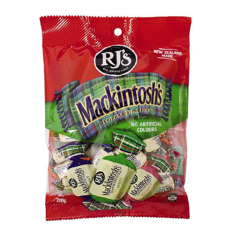 RJ's Mackintosh Toffee Family Pack 200g