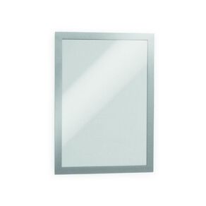 DURAFRAME Self Adhesive Sign 1 Pack Silver A4