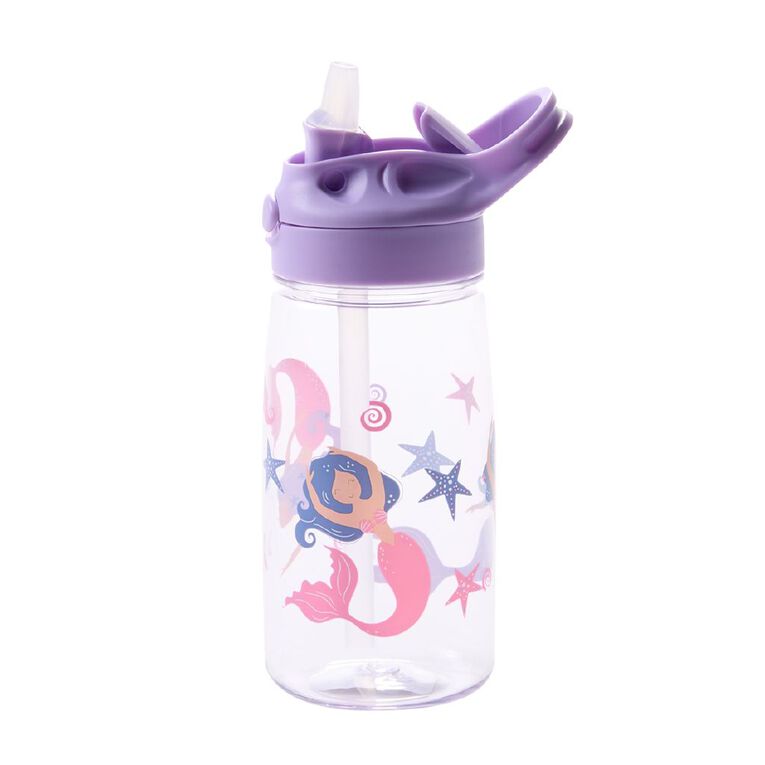 Living & Co All Over Plastic Mermaids Bottle Purple Mid 500ml