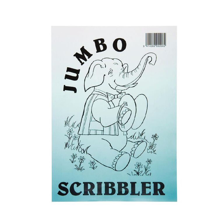 WS Jumbo Scribbler Jotter Pad 120 Leaf White A4