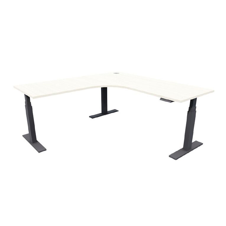 Zealand Electric Height Adjustable Workstation 1800 x 700 Coastal Elm