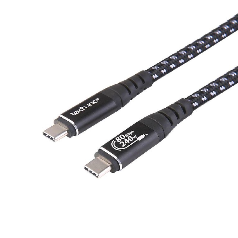 Tech.Inc 240W USB-C Cable 1m Black