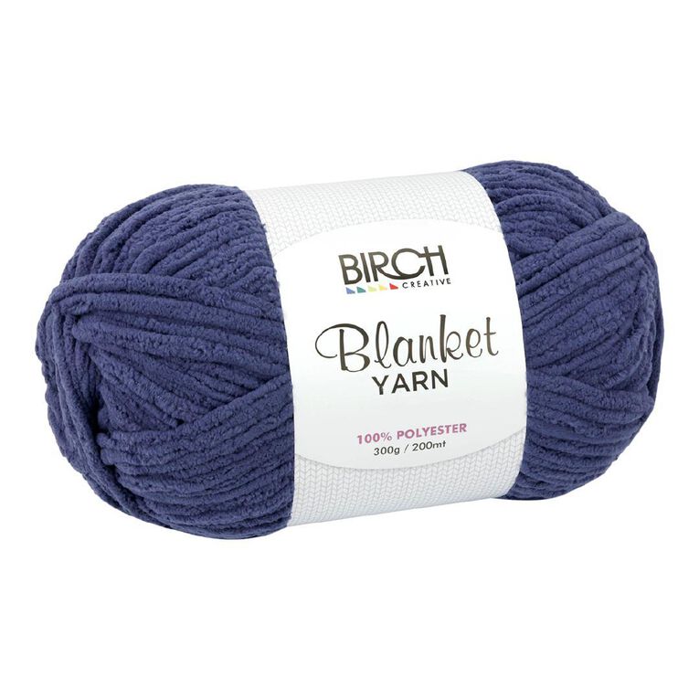 Birch Blanket Yarn 100% Polyester 300G Blue