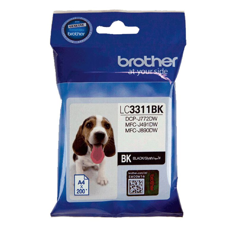 Brother Ink LC3311BK Black 200 Pages
