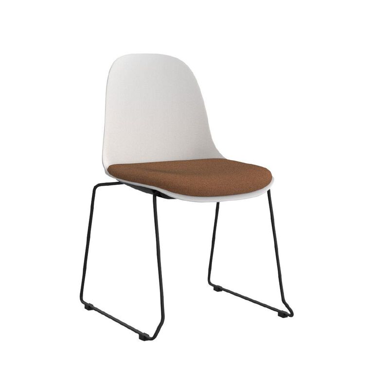 Knights Willow Shell Chair with Fennel Seed Reef White