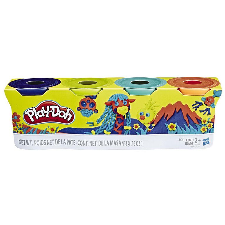 Play-Doh 4 Can Pack Multi-Coloured
