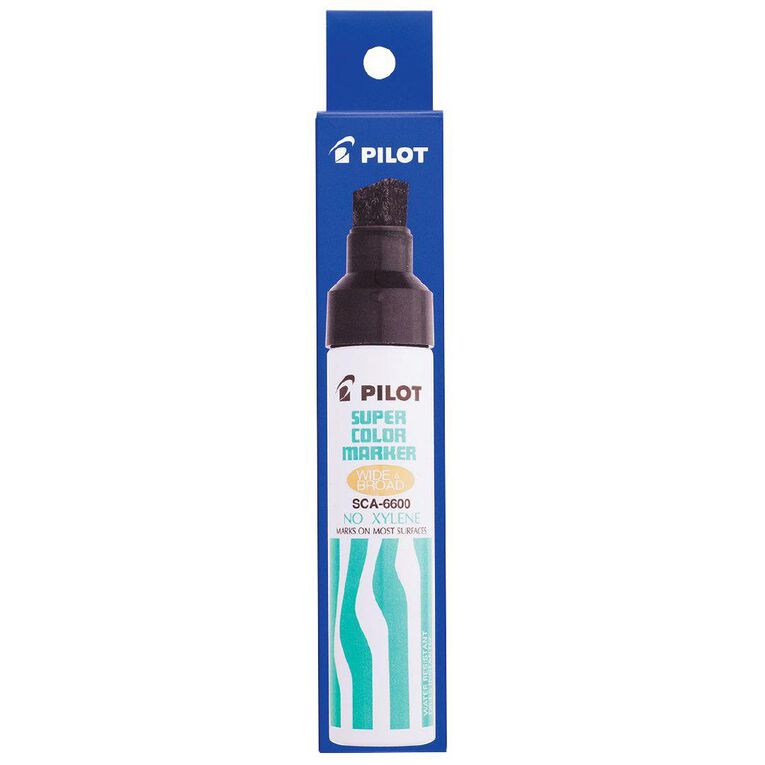 Pilot SCA-660 Jumbo Chisel Tip Super Color Marker Black