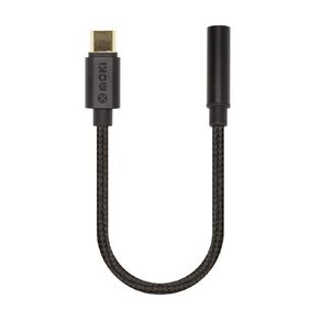 Moki Type-C to 3.5mm Audio Adaptor Cable Black