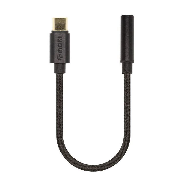 Moki Type-C to 3.5mm Audio Adaptor Cable Black