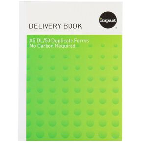 WS Delivery Book Duplicate NCR 50 Forms Green Mid A5