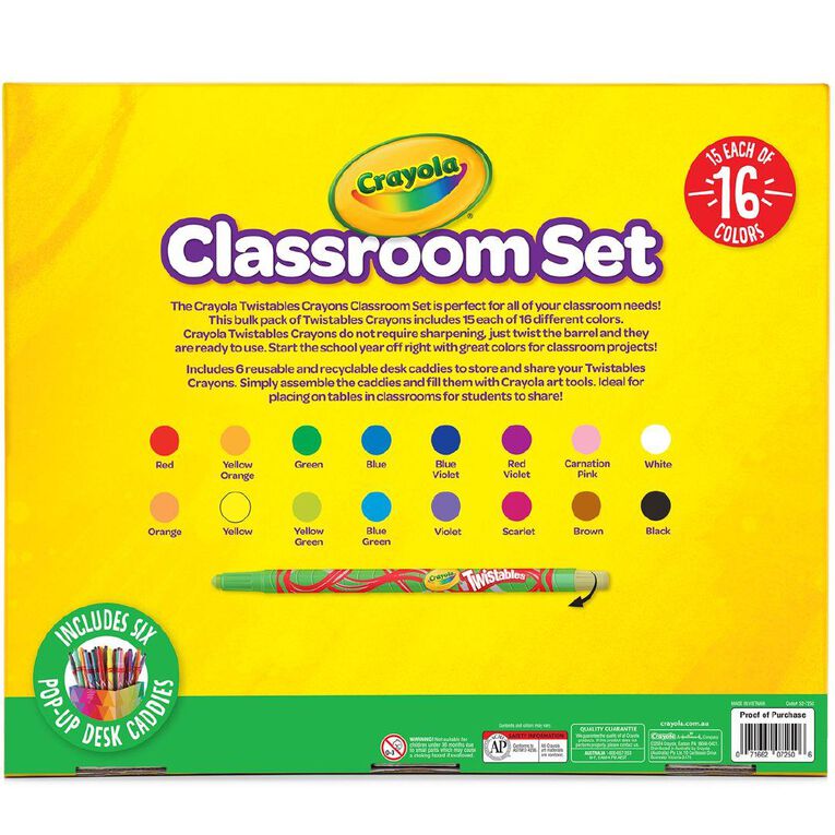 Crayola 240 Pack Twistable Crayon Classpack