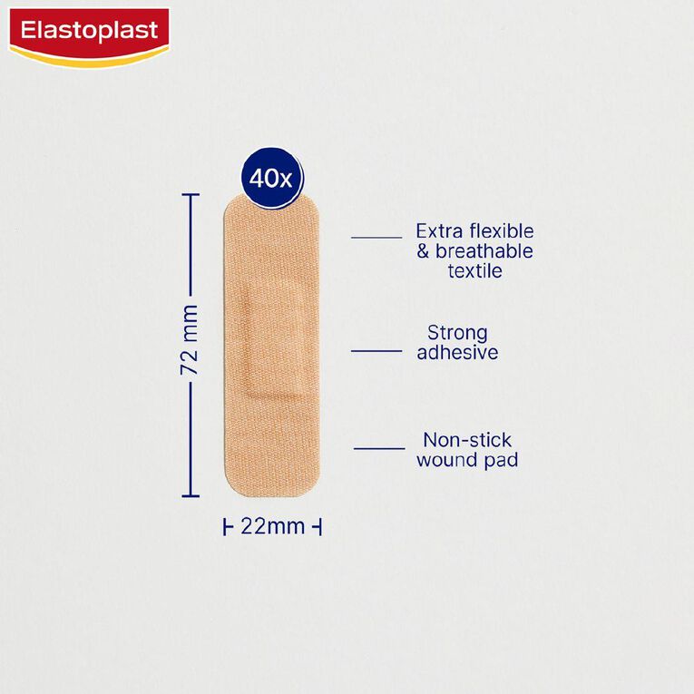 Elastoplast Fabric Flexible Strips 40 Pack