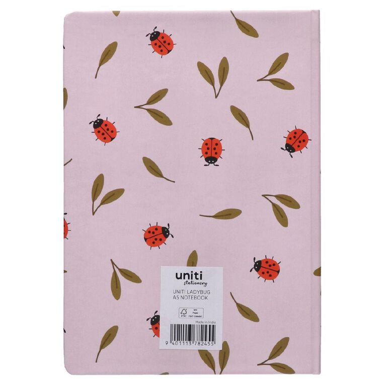 Uniti Stationery Ladybug A5 Notebook