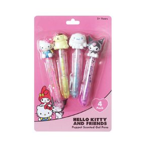 Hello Kitty Gel Pens 4 Pack