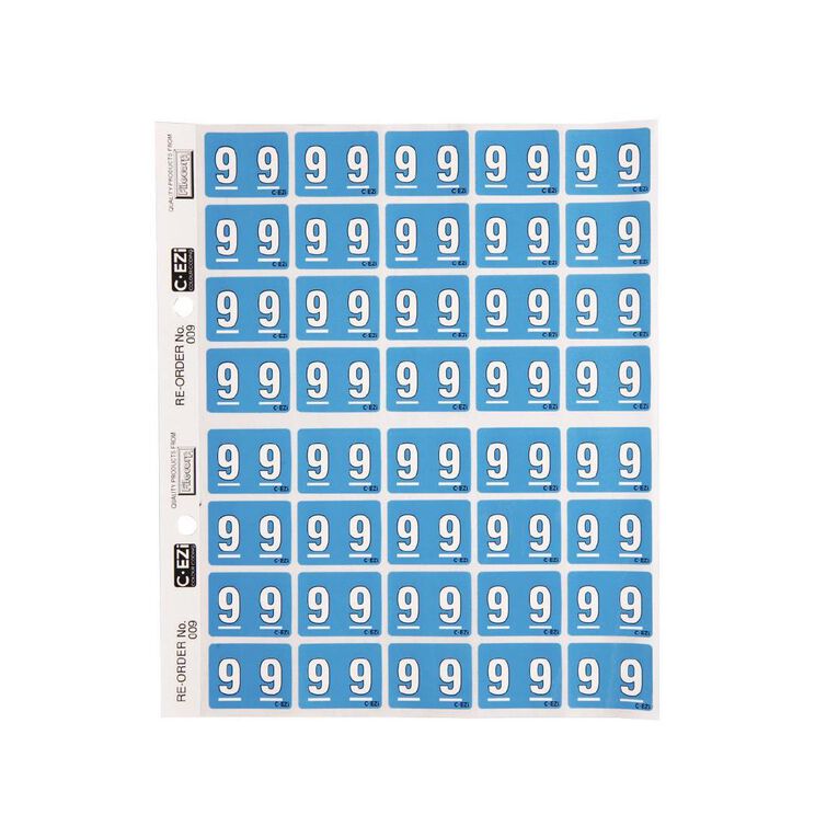 Filecorp Coloured Labels 9 Blue Mid