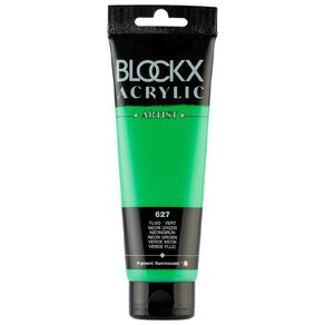BLOCKX Acrylic Tube 120ml Fluro Green Green