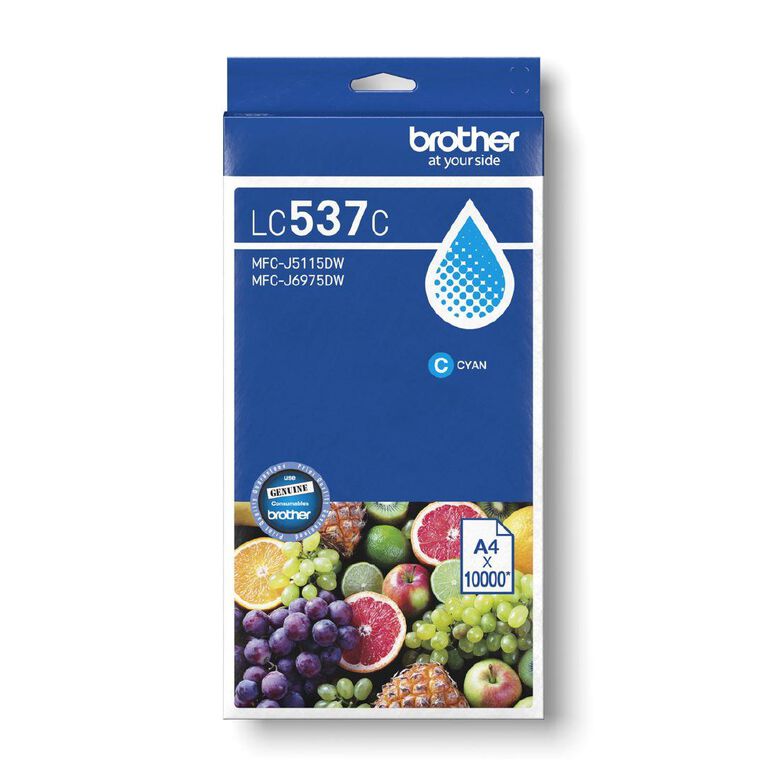 Brother LC537C Ink Cyan 10000 Pages