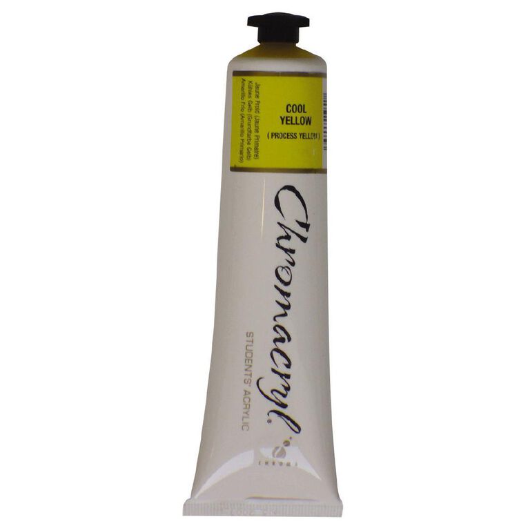 Chromacryl Acrylic Paint Cool Yellow 75ml