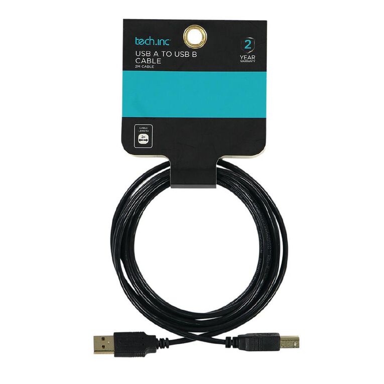 Tech.Inc USB-A to USB-B Printer Cable 2m