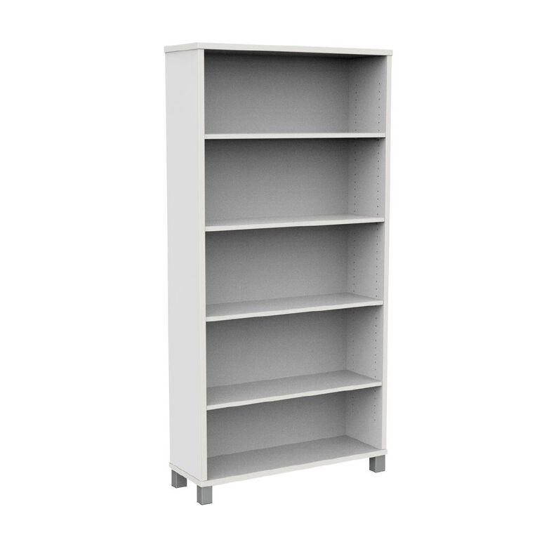 Knight Cubit Bookcase 1800h White