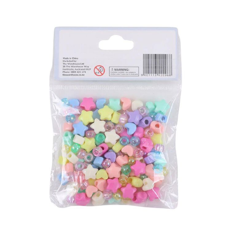 Uniti Craft Adults Pony Beads Stars 75g