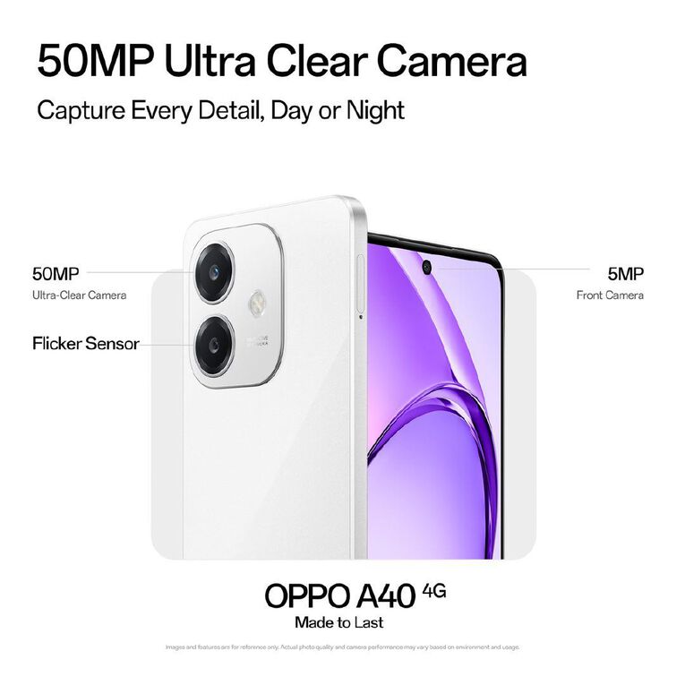 OPPO A40 4G with One NZ Prepay Sim White