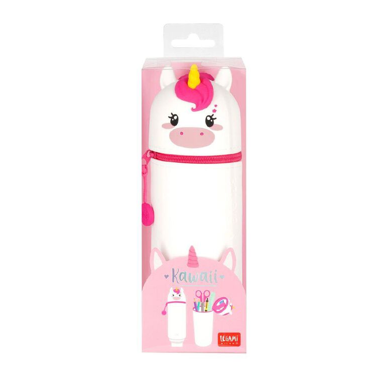 Legami 2-in-1 Silicone Pencil Case Kawaii Unicorn