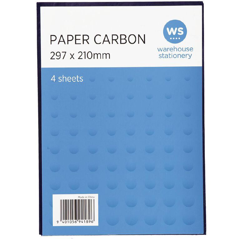 WS Paper Carbon 4 Sheets Blue Mid A4