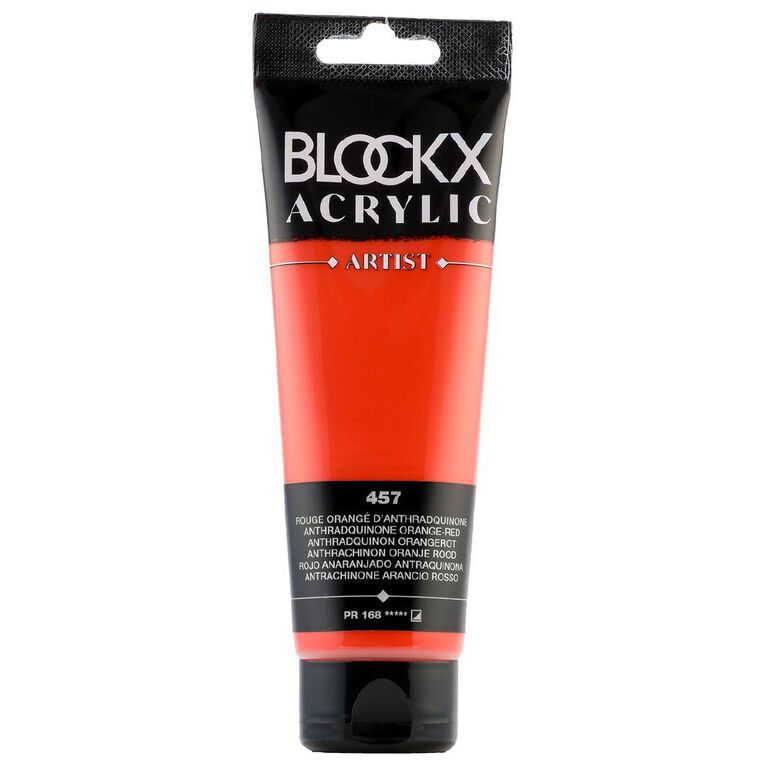 BLOCKX Acrylic Tube 120ml Anthraquinone Orange Orange