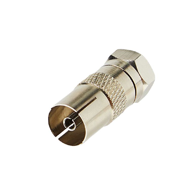 Tech.Inc Coaxial Socket to F Plug Adapter