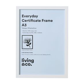 Living & Co Everyday Certificate Frame White