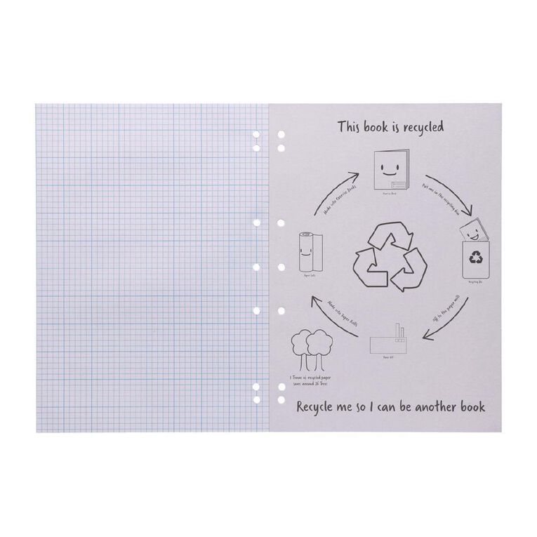 WS Pad Refill 14J8 5mm Quad 40 Leaf Punched Blue