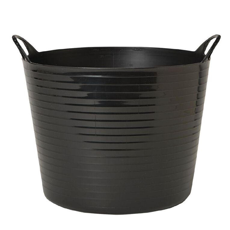 Living & Co Round Flexi Tub Black 60L