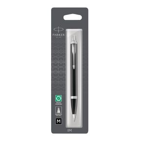 Parker IM Black Trim Ball Pen Blue