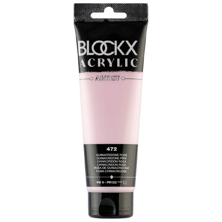 BLOCKX Acrylic Tube Quinacridone Pink 120ml