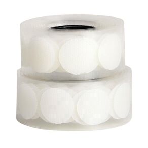WS Hook & Loop Dots 22mm 70 Pack White