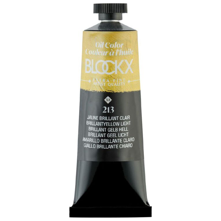 BLOCKX Oil Tube 35ml S3 213 Brilliant Yellow Light Yellow Light