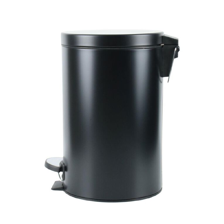 Living & Co Pedal Bin Black 12L