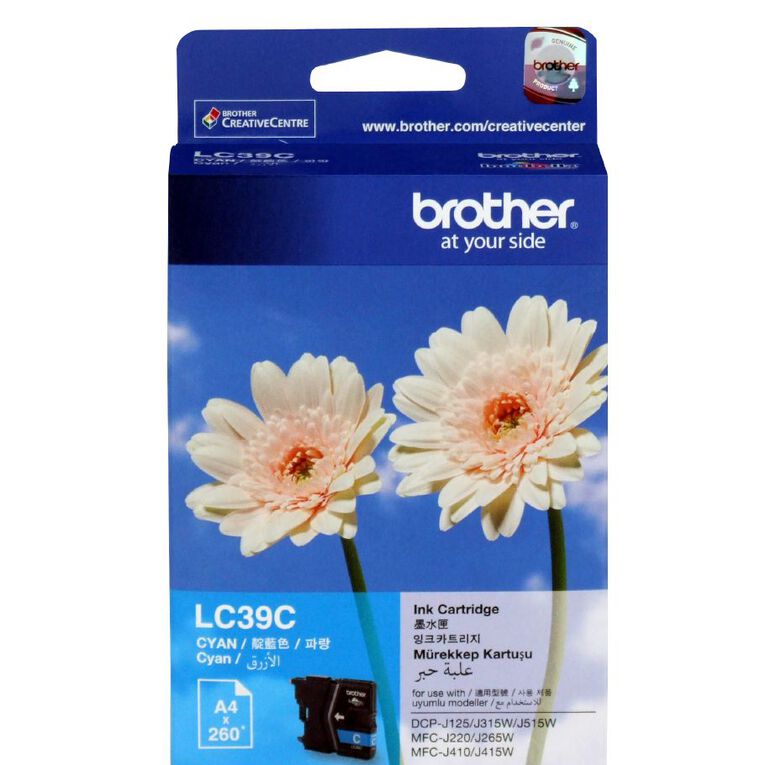 Brother Ink LC39 Cyan 260 Pages